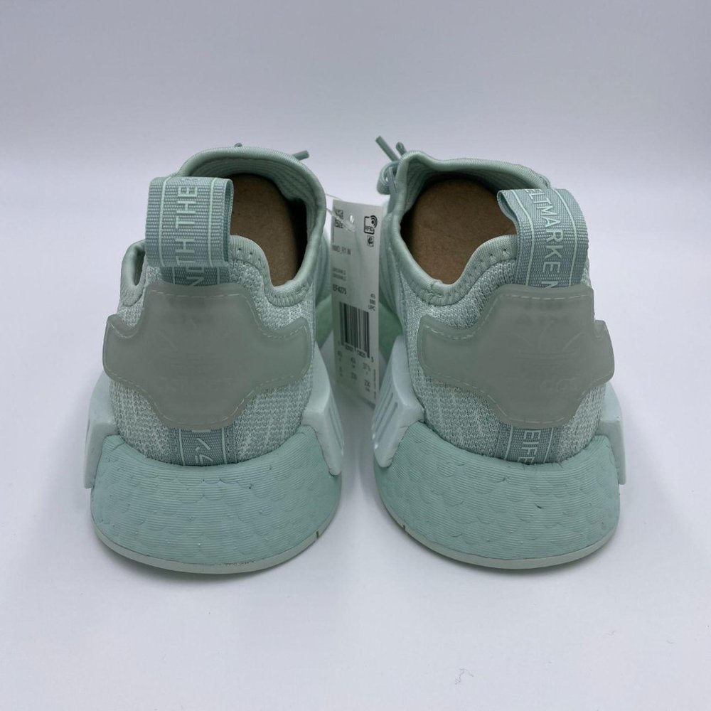 Adidas NMD R1 Green / White Womens Shoes - Picture 4 of 8